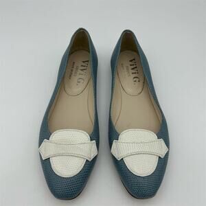Vivi G. Ballet Flats Leather Slip-On Woman’s size 37.5 US 7.5